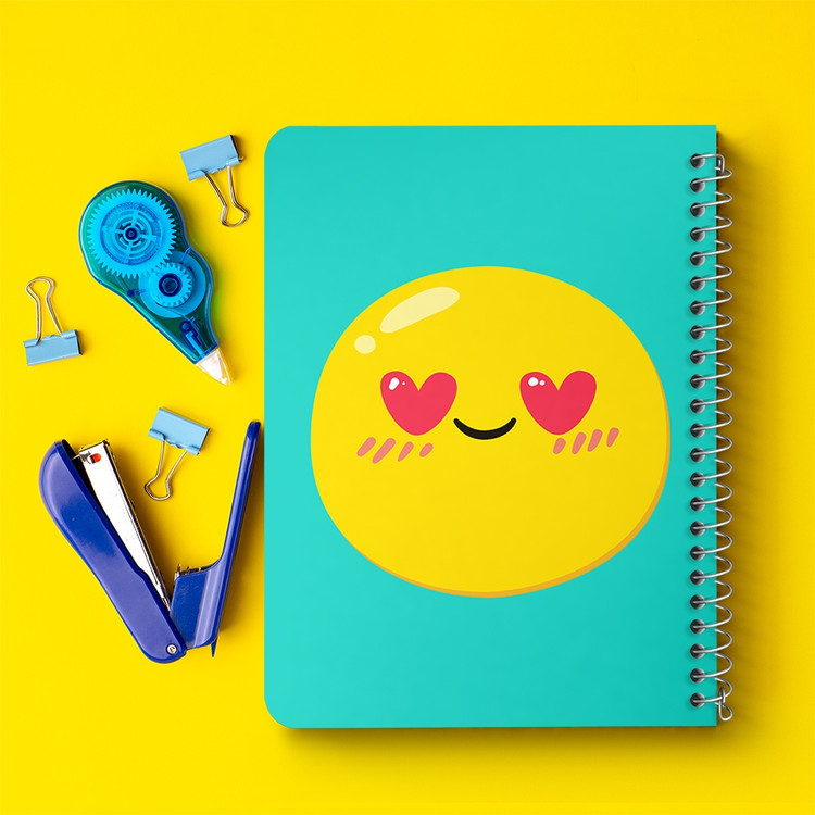 دفتر لیست خرید 50 برگ خندالو طرح ایموجی Emoji کد 2993