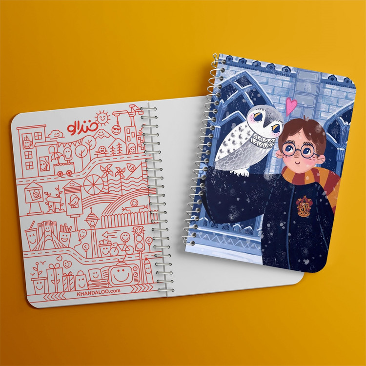 دفتر لیست خرید 50 برگ خندالو طرح هری پاتر Harry Potter کد 2887