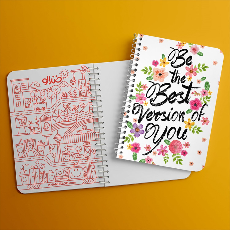 دفتر لیست خرید 50 برگ خندالو طرح Be The Best Version Of You کد 2736