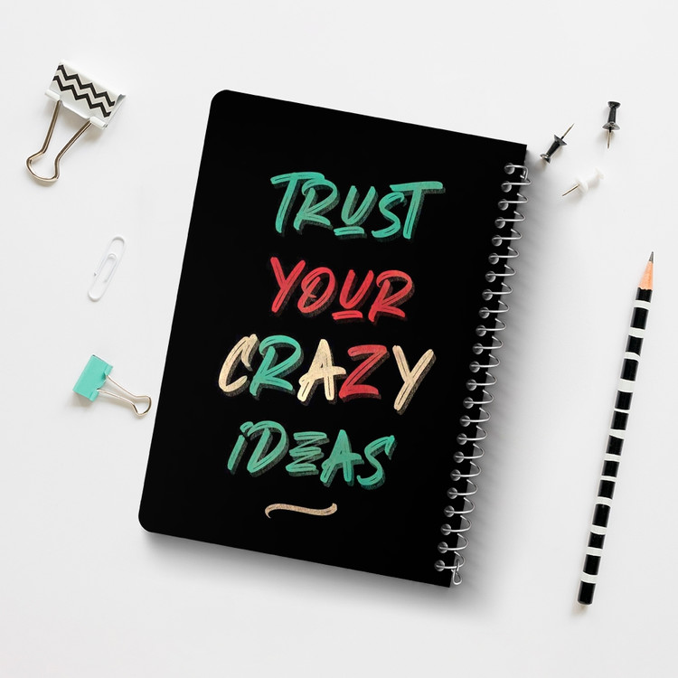 دفتر لیست خرید 50 برگ خندالو طرح Trust Crazy Ideas کد 2732
