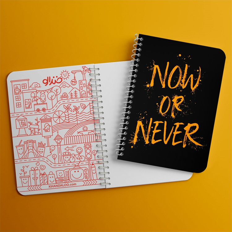 دفتر لیست خرید 50 برگ خندالو طرح Now Or Never کد 2730