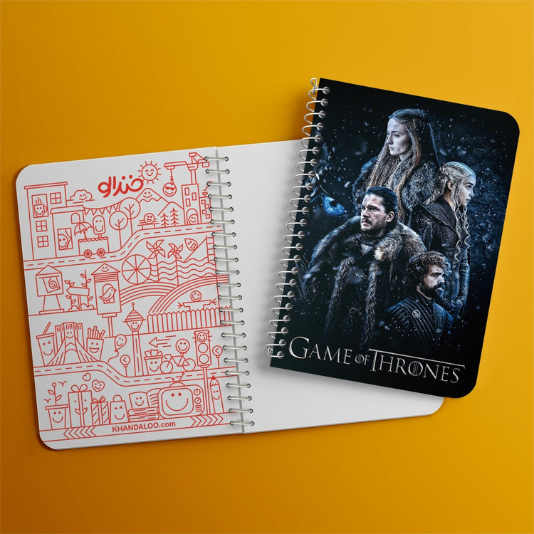 دفتر لیست خرید 50 برگ خندالو طرح گیم اف ترونز Game of Thrones کد 2670