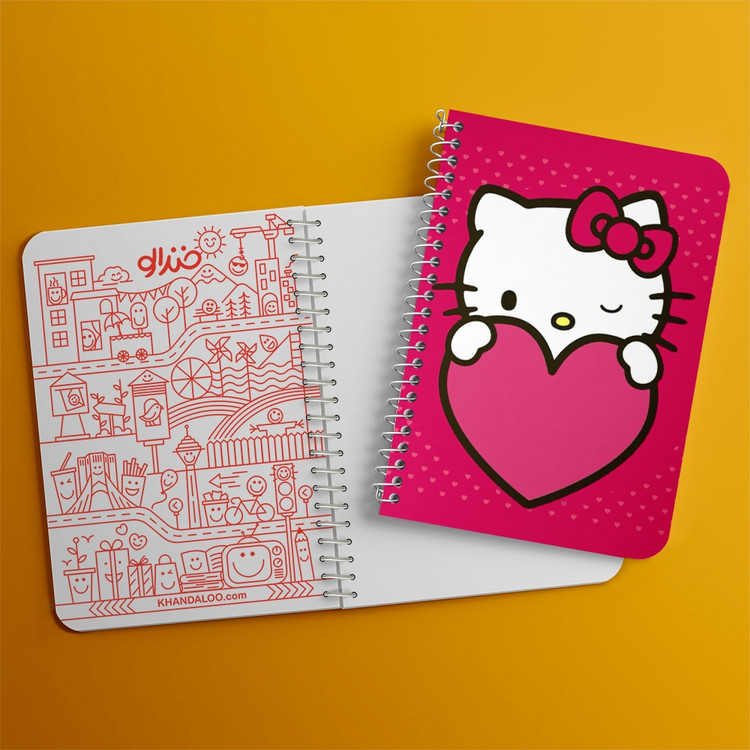 دفتر لیست خرید 50 برگ خندالو طرح هلو کیتی Hello Kitty کد 2491