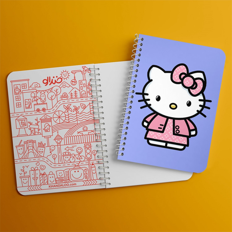 دفتر لیست خرید 50 برگ خندالو طرح هلو کیتی Hello Kitty کد 2489