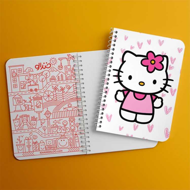 دفتر لیست خرید 50 برگ خندالو طرح هلو کیتی Hello Kitty کد 2488