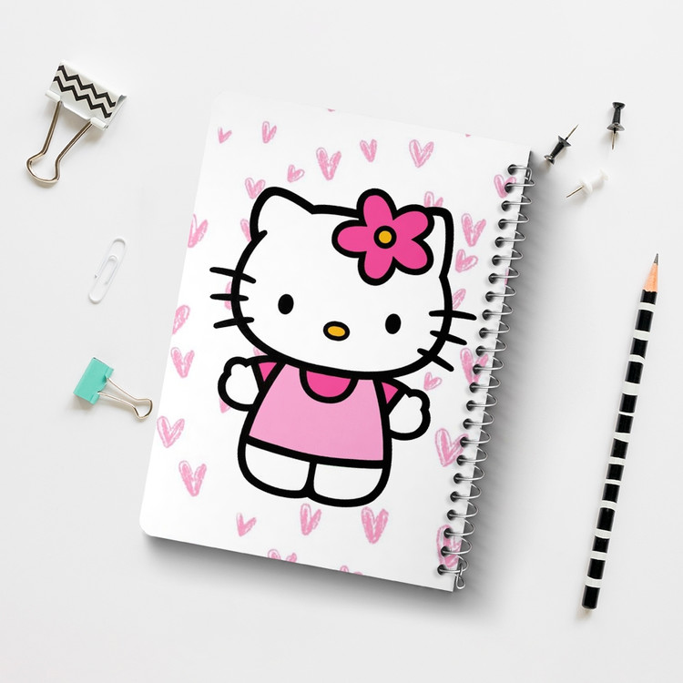 دفتر لیست خرید 50 برگ خندالو طرح هلو کیتی Hello Kitty کد 2488