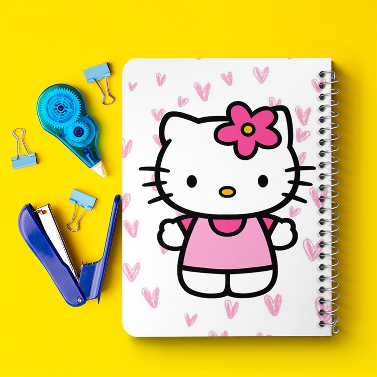 دفتر لیست خرید 50 برگ خندالو طرح هلو کیتی Hello Kitty کد 2488