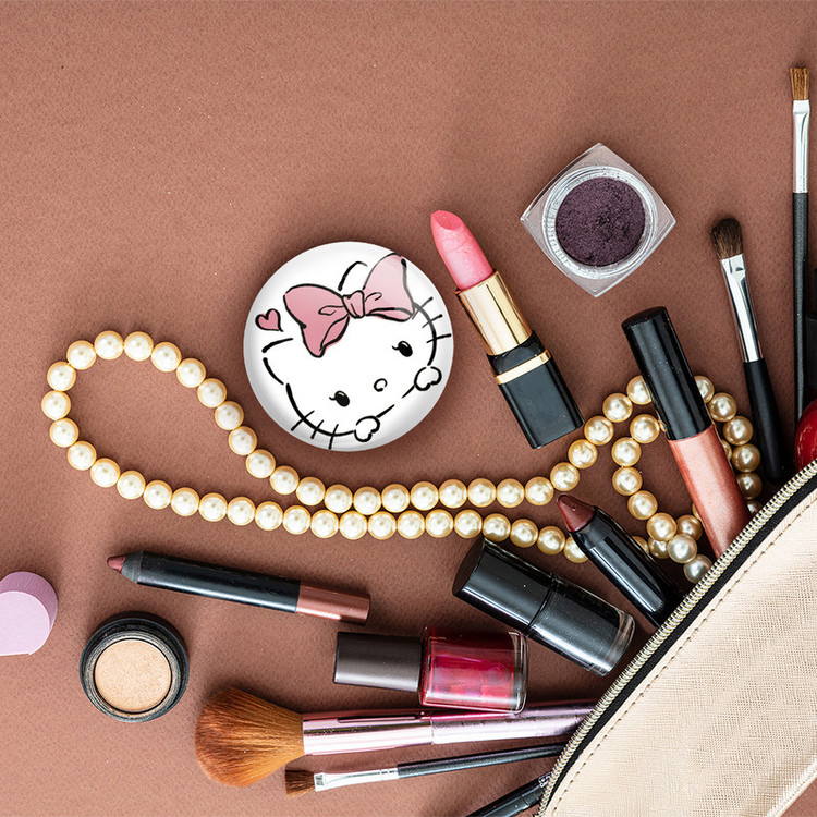 آینه جیبی خندالو مدل هلو کیتی Hello Kitty کد 2487