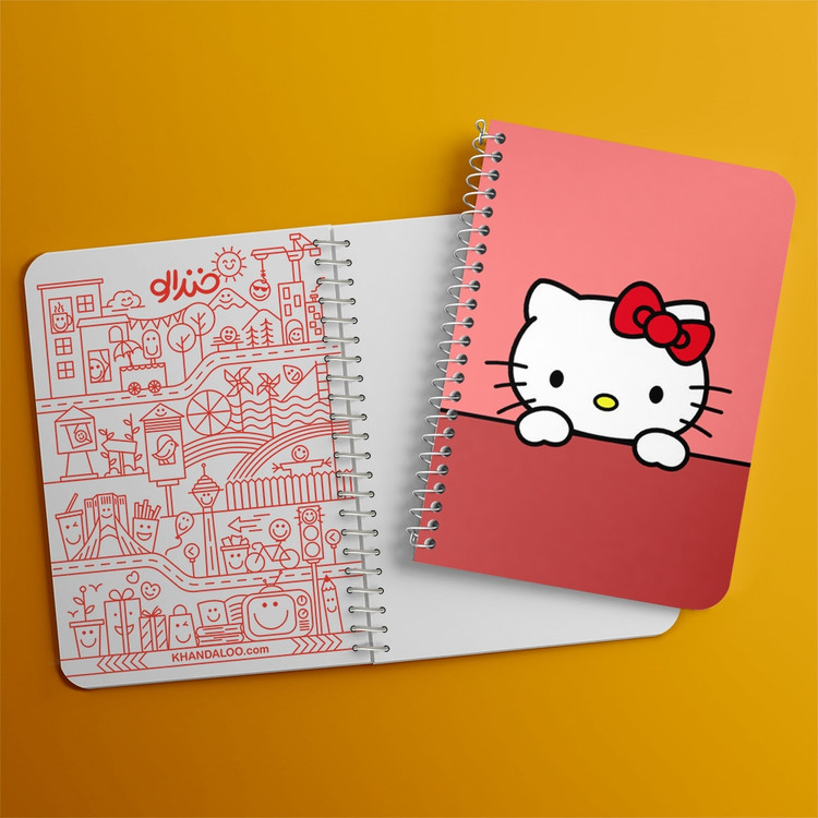 دفتر لیست خرید 50 برگ خندالو طرح هلو کیتی Hello Kitty کد 2473