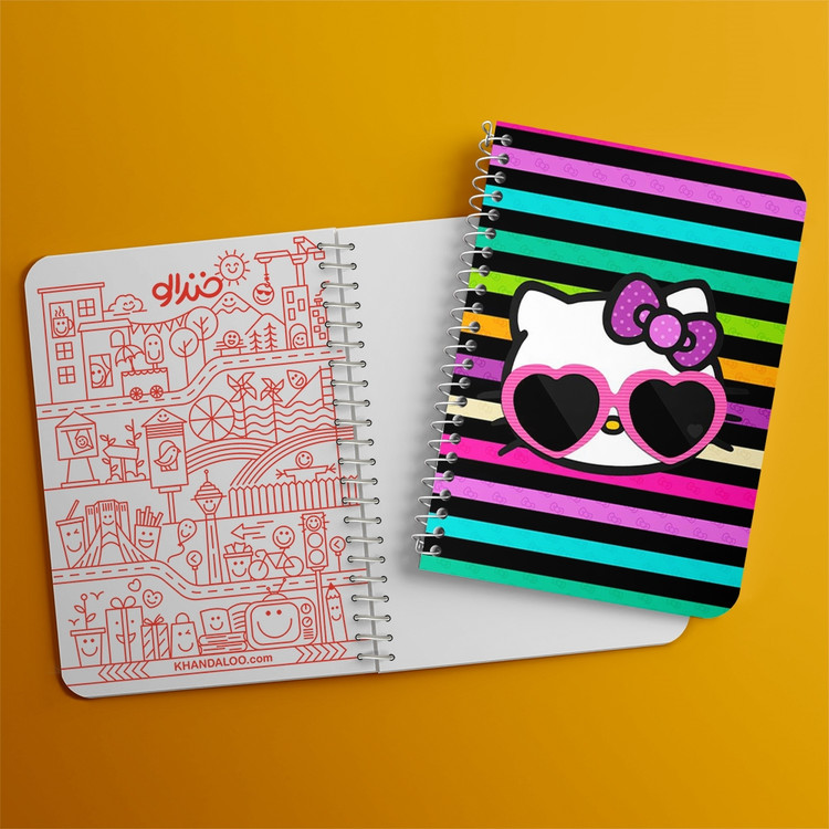 دفتر لیست خرید 50 برگ خندالو طرح هلو کیتی Hello Kitty کد 2467