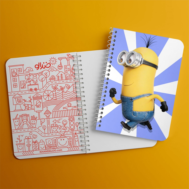 دفتر لیست خرید 50 برگ خندالو طرح مینیون Minions کد 2450