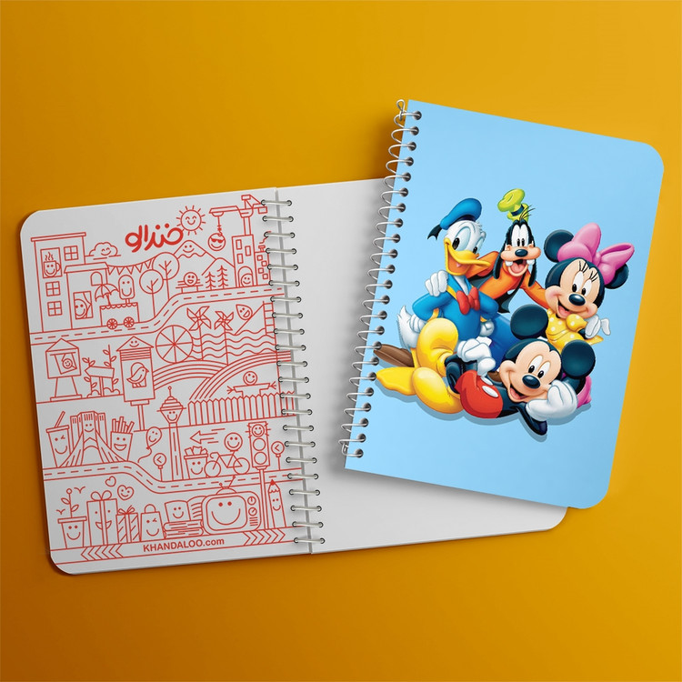 دفتر لیست خرید 50 برگ خندالو طرح میکی موس Mickey Mouse کد 2440