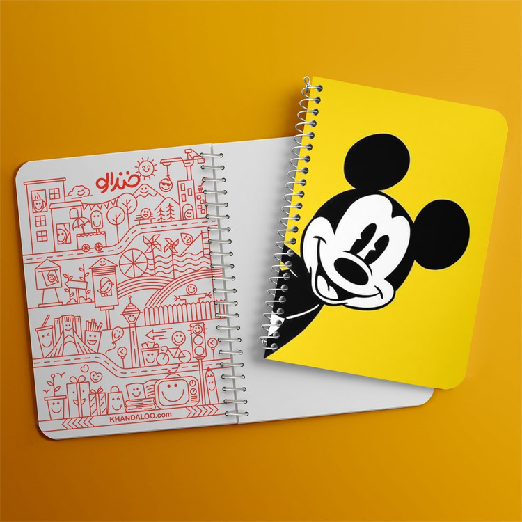 دفتر لیست خرید 50 برگ خندالو طرح میکی موس Mickey Mouse کد 2438