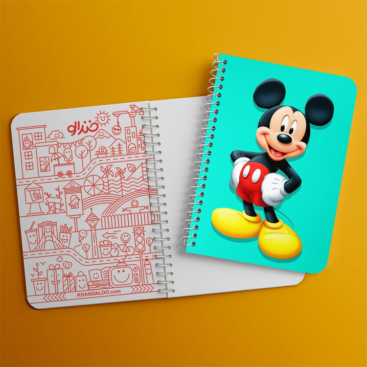 دفتر لیست خرید 50 برگ خندالو طرح میکی موس Mickey Mouse کد 2434