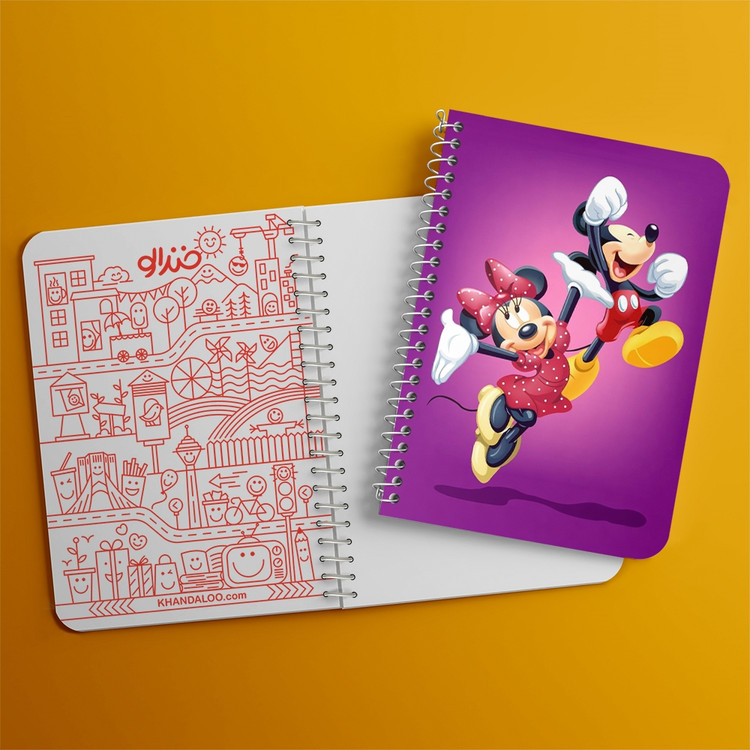دفتر لیست خرید 50 برگ خندالو طرح میکی موس Mickey Mouse کد 2433