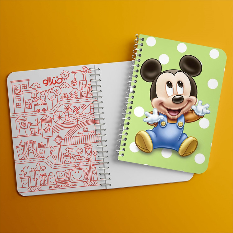 دفتر لیست خرید 50 برگ خندالو طرح میکی موس Mickey Mouse کد 2430