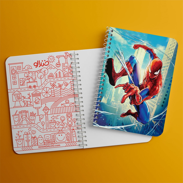 دفتر لیست خرید 50 برگ خندالو طرح مرد عنکبوتی Spider Man کد 2377