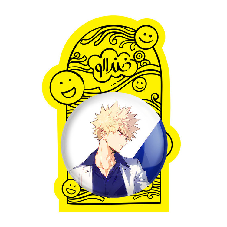 آینه جیبی خندالو طرح کاتسوکی باکوگو انیمه آکادمی قهرمان من My Hero Academia مدل تاشو کد 10078