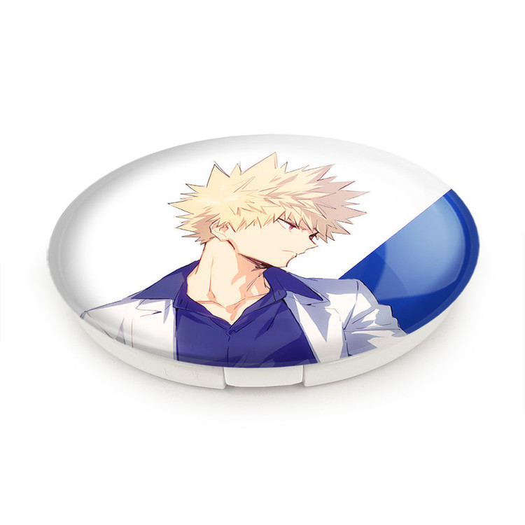 آینه جیبی خندالو طرح کاتسوکی باکوگو انیمه آکادمی قهرمان من My Hero Academia مدل تاشو کد 10078
