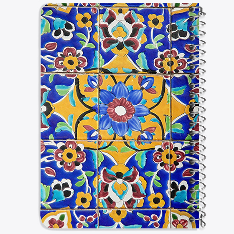 دفتر لیست خرید 50 برگ خندالو طرح کاشی کد 2160