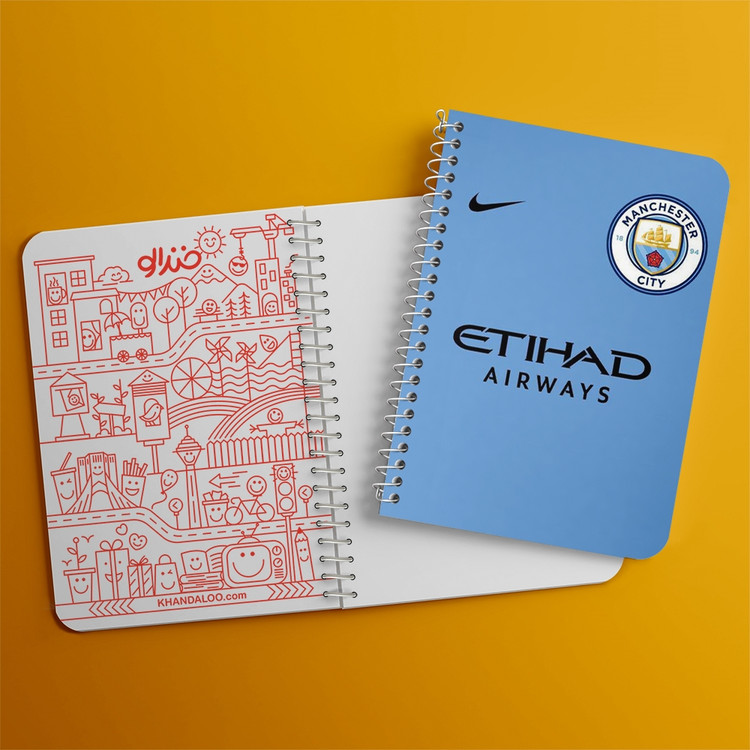 دفتر لیست خرید 50 برگ خندالو طرح باشگاه منچستر سیتی Manchester City کد 2145