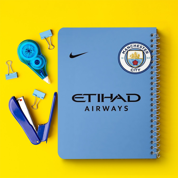دفتر لیست خرید 50 برگ خندالو طرح باشگاه منچستر سیتی Manchester City کد 2145