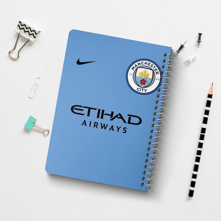 دفتر لیست خرید 50 برگ خندالو طرح باشگاه منچستر سیتی Manchester City کد 2145