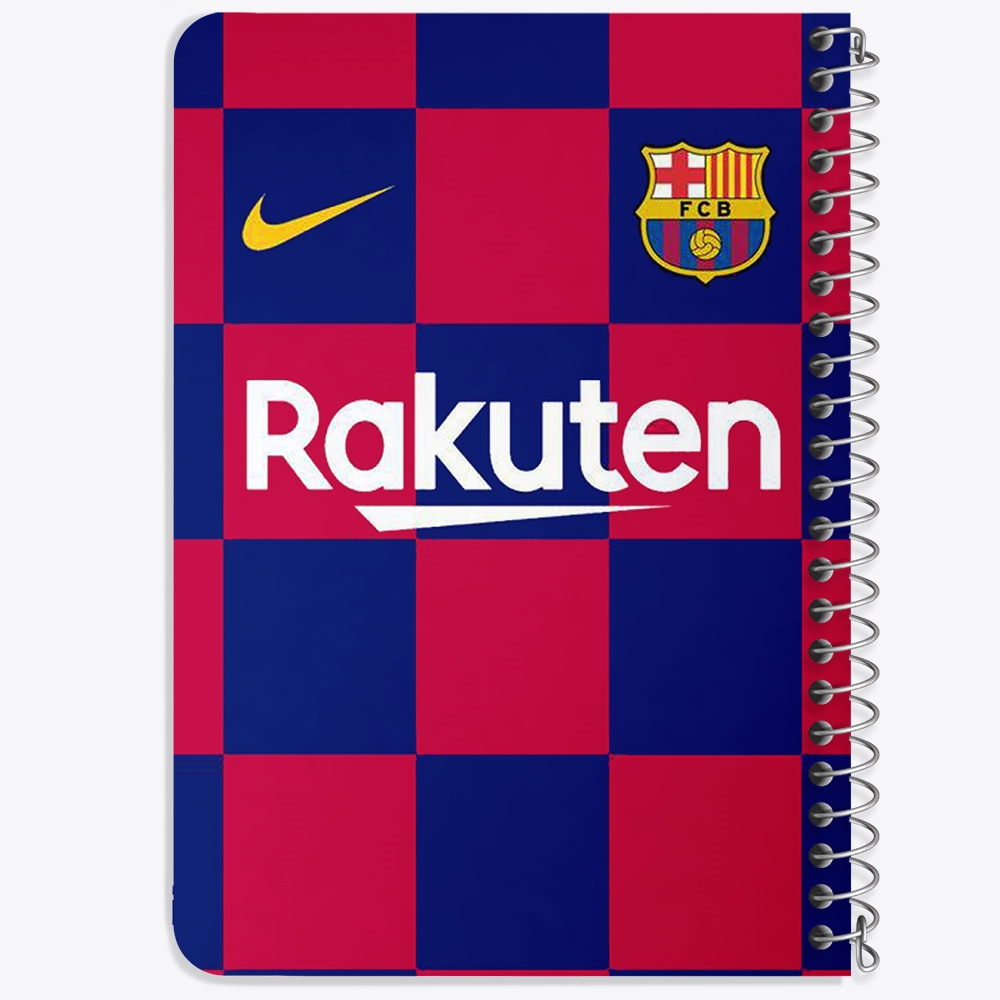 دفتر لیست خرید 50 برگ خندالو طرح باشگاه بارسلونا FC Barcelona کد 2143