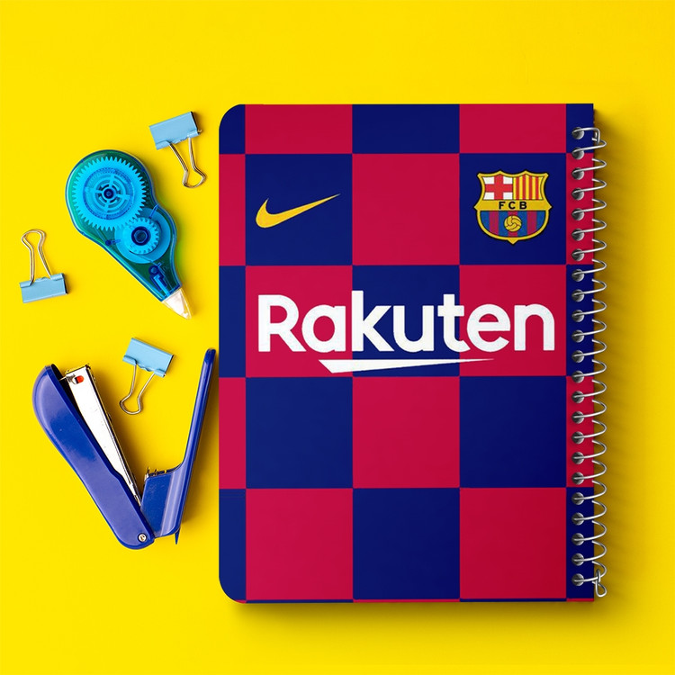 دفتر لیست خرید 50 برگ خندالو طرح باشگاه بارسلونا FC Barcelona کد 2143