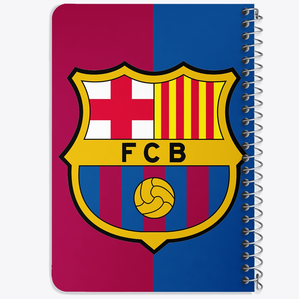 دفتر لیست خرید 50 برگ خندالو طرح باشگاه بارسلونا FC Barcelona کد 2094