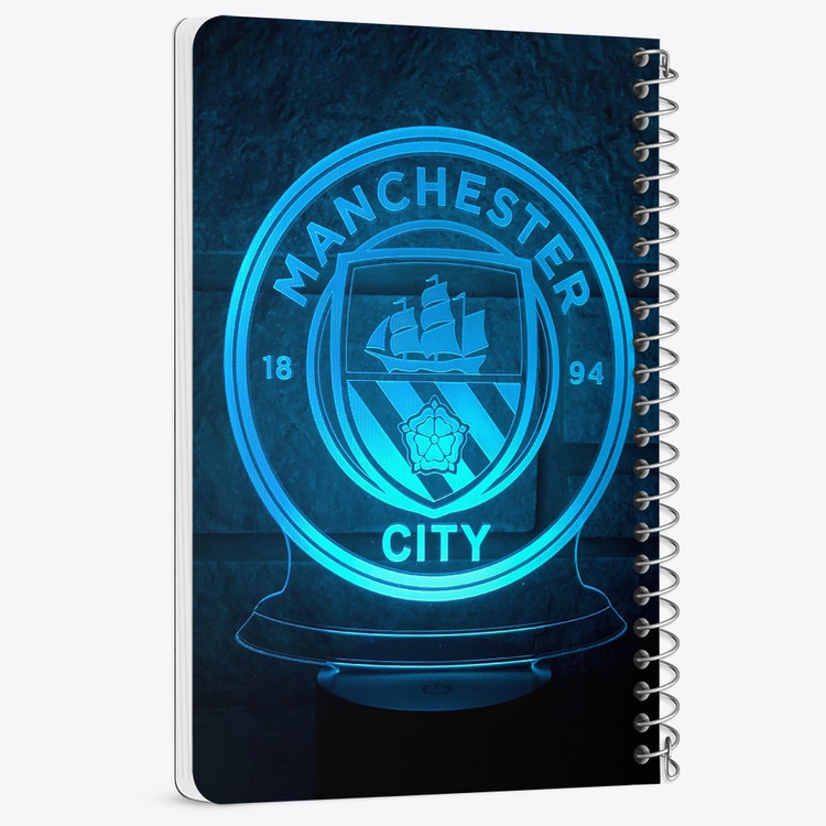 دفتر لیست خرید 50 برگ خندالو طرح باشگاه منچستر سیتی Manchester City کد 2069