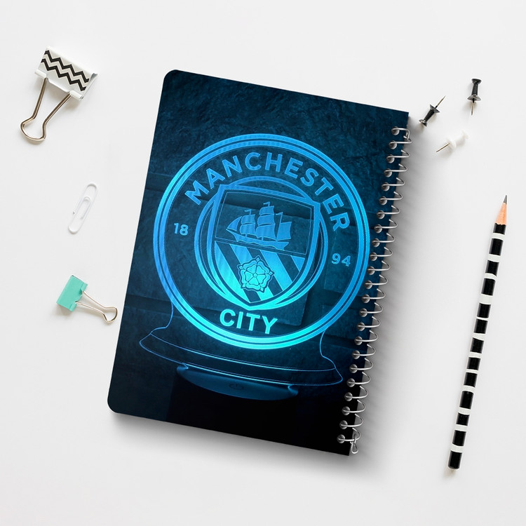 دفتر لیست خرید 50 برگ خندالو طرح باشگاه منچستر سیتی Manchester City کد 2069