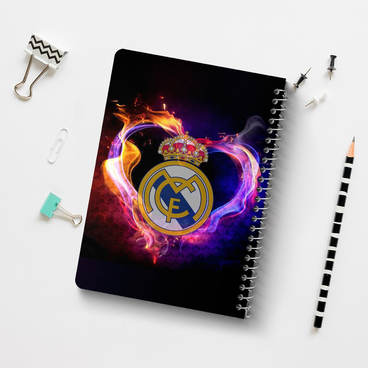 دفتر لیست خرید 50 برگ خندالو طرح باشگاه رئال مادرید Real Madrid کد 2057