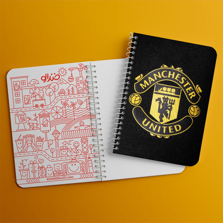 دفتر لیست خرید 50 برگ خندالو طرح باشگاه منچستریونایتد Manchester United کد 2056