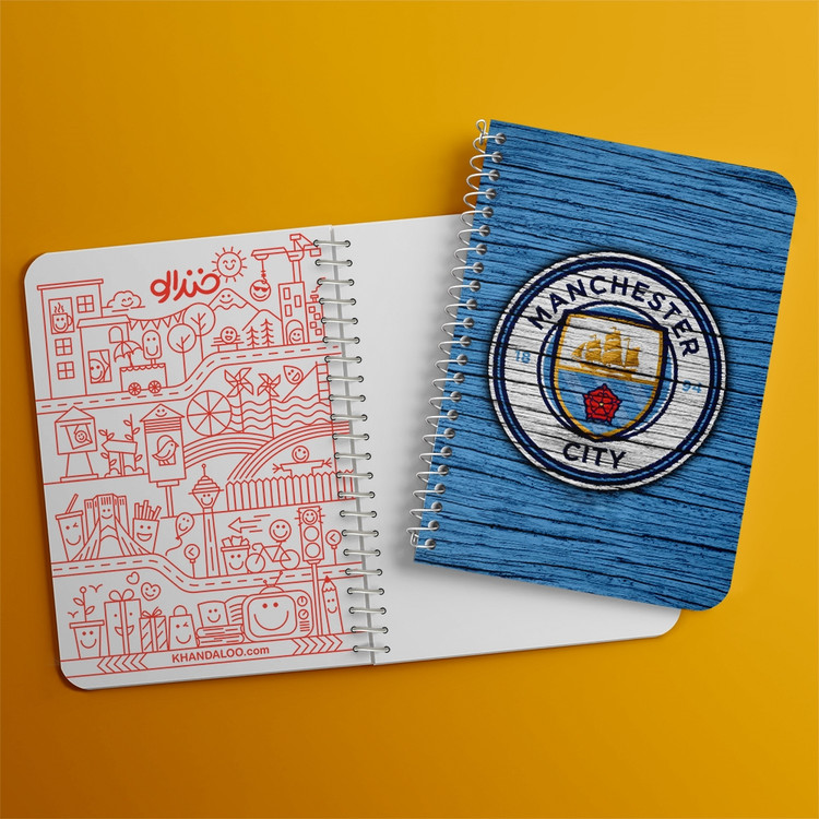 دفتر لیست خرید 50 برگ خندالو طرح باشگاه منچسترسیتی Manchester City کد 2053