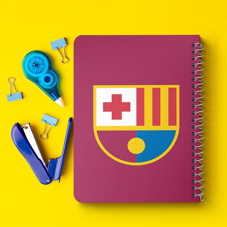 دفتر لیست خرید 50 برگ خندالو طرح باشگاه بارسلونا FC Barcelona کد 2038