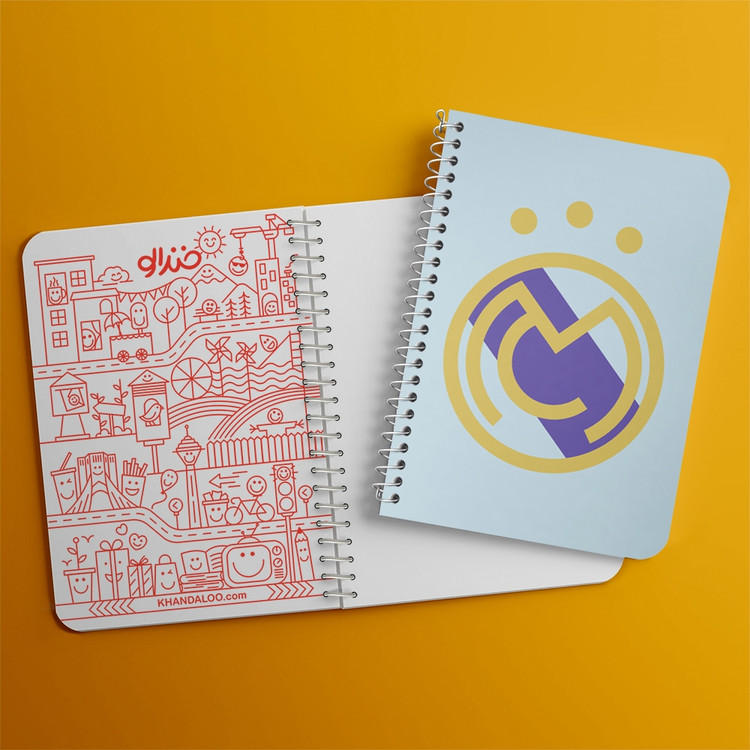 دفتر لیست خرید 50 برگ خندالو طرح باشگاه رئال مادرید Real Madrid کد 2033