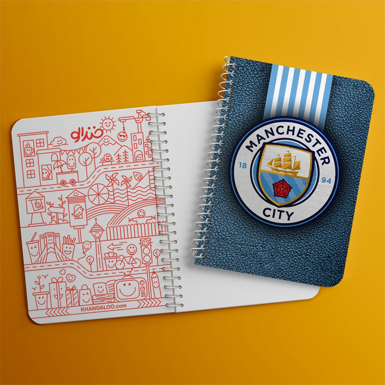 دفتر لیست خرید 50 برگ خندالو طرح باشگاه منچستر سیتی Manchester City کد 2007