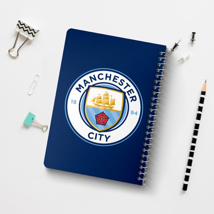 دفتر لیست خرید 50 برگ خندالو طرح باشگاه منچسترسیتی Manchester City کد 1988