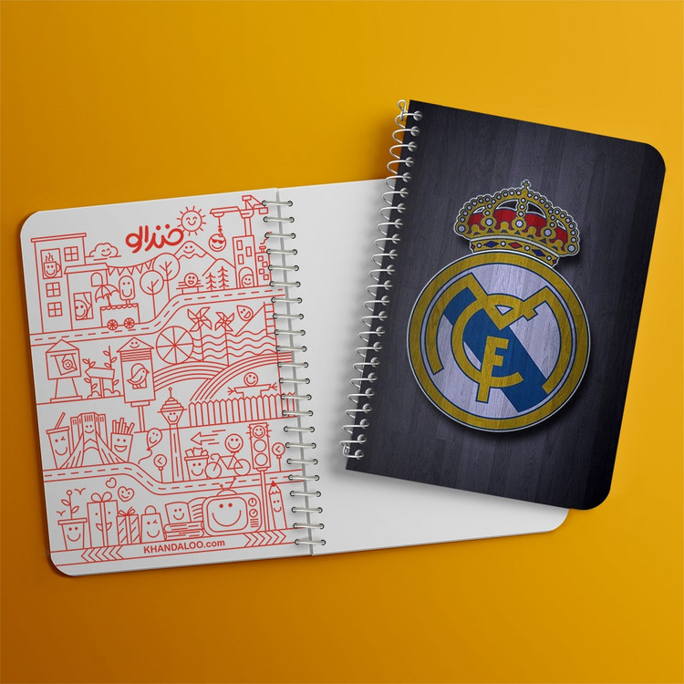 دفتر لیست خرید 50 برگ خندالو طرح باشگاه رئال مادرید Real Madrid کد 1973