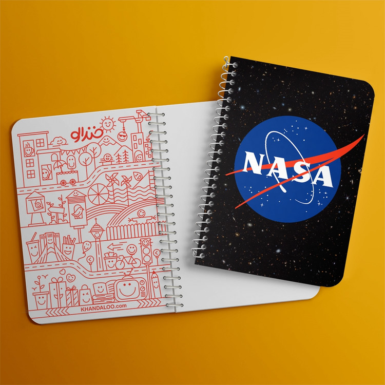 دفتر لیست خرید 50 برگ خندالو طرح ناسا NASA کد 1936