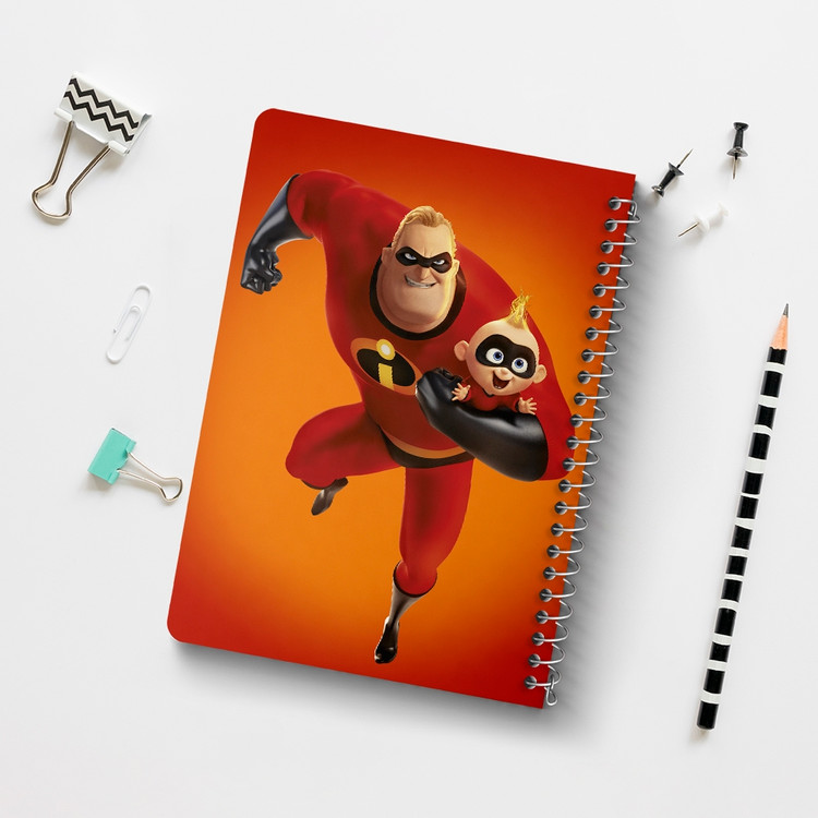 دفتر لیست خرید 50 برگ خندالو طرح شگفت انگیزان The Incredibles کد 1847