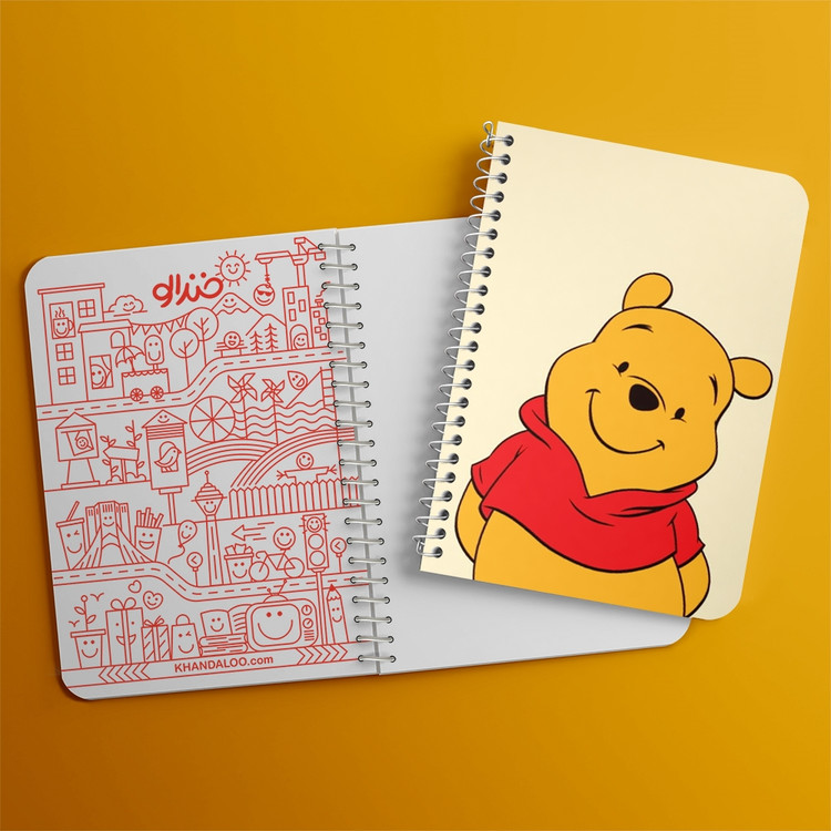 دفتر لیست خرید 50 برگ خندالو طرح خرس پو Winnie The Pooh کد 1596
