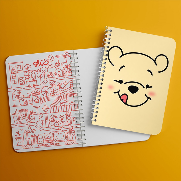 دفتر لیست خرید 50 برگ خندالو طرح خرس پو Winnie The Pooh کد 1591