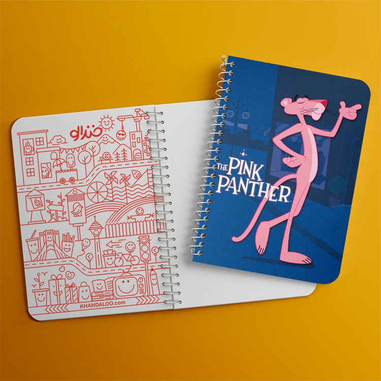 دفتر لیست خرید 50 برگ خندالو طرح پلنگ صورتی Pink Panther کد 1405