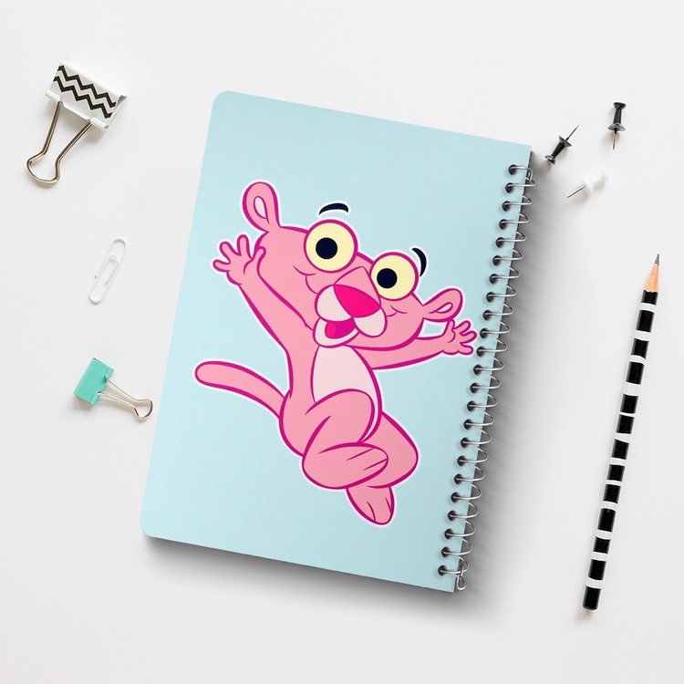 دفتر لیست خرید 50 برگ خندالو طرح پلنگ صورتی Pink Panther کد 1400