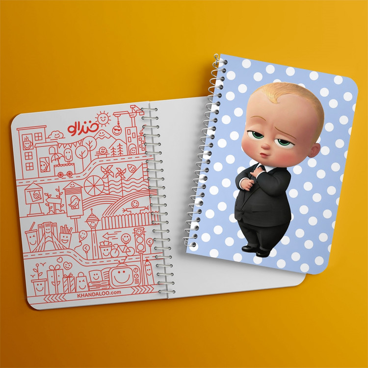 دفتر لیست خرید 50 برگ خندالو طرح انیمیشن بچه رئیس The Boss Baby کد 1372