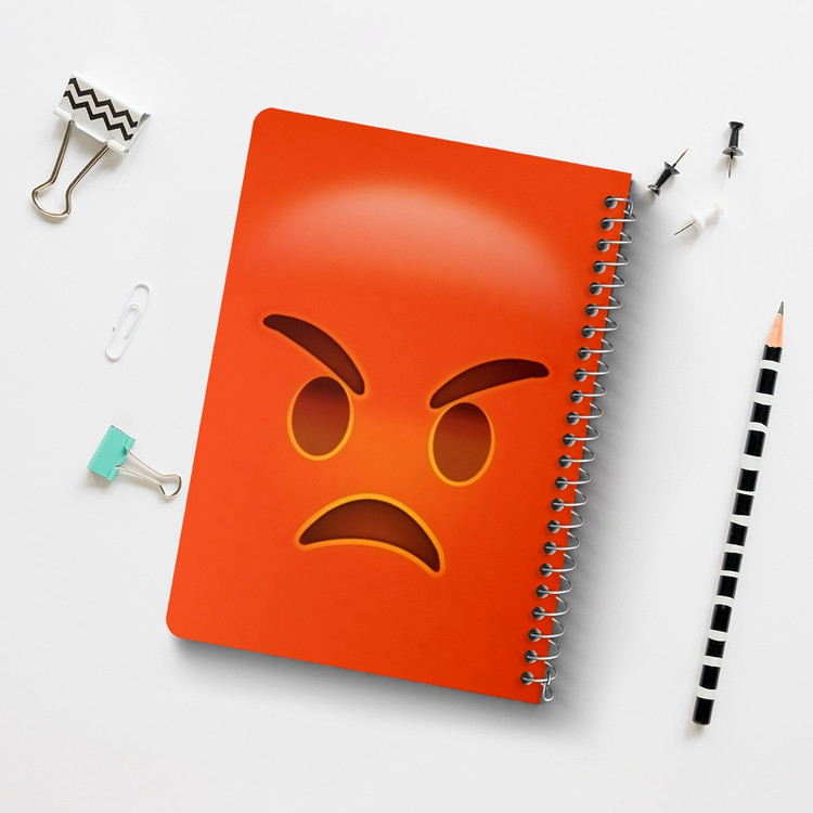 دفتر لیست خرید 50 برگ خندالو طرح ایموجی Emoji کد 1298