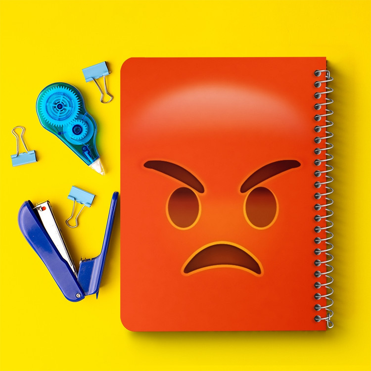 دفتر لیست خرید 50 برگ خندالو طرح ایموجی Emoji کد 1298