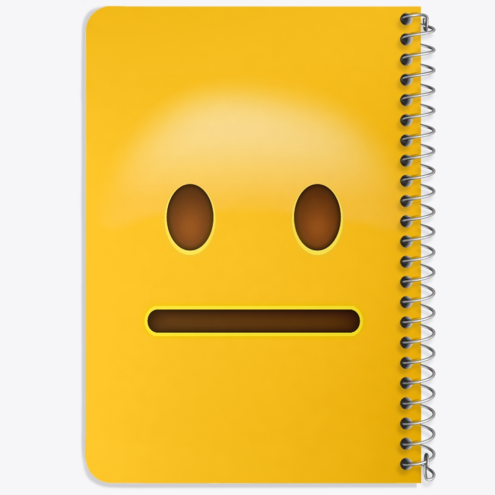دفتر لیست خرید 50 برگ خندالو طرح ایموجی Emoji کد 1293